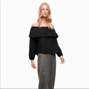 Aritzia Wilfred Off The Shoulder Blouse